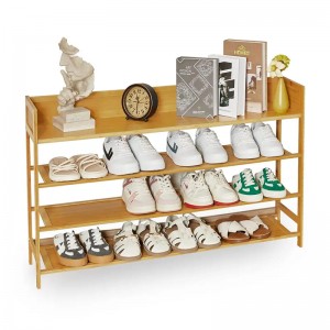 Víceúčelové úložiště koridoru a skříně bambusové boty