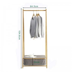 Nový design bambusové policena postelnábytek prádelnyna prádelnu s oděvy s úložným koláčem