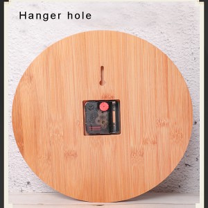 Bamboo Craft Creative Wall Clock Home Decoration