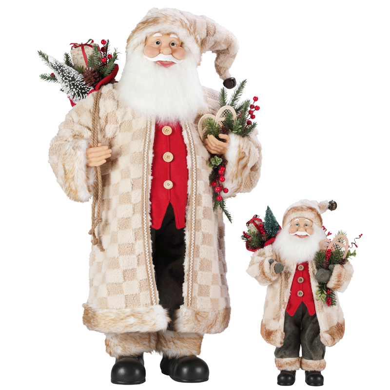 T24-S113 30 ~ 110 cm Vánoce Santa Claus Dekorace