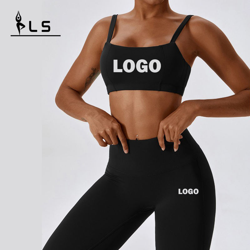 SC9275 Jóga Wear Set Girls Lightweight Elastic Fitness Leggings a podprsenka Set Woman Yoga Wear Pant