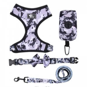Vlastní luxusní štěně vodítko Políčka Nastavitelná hovno hovno Bandana Reverzibilní a prodyšné sadyneoprenových psích postrojů