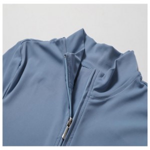 SC1072 Vzorek zdarma dlouhý rukávna zip horní jednodílná tělocvična Wear Active kombinéza Jóga cvičení Romper