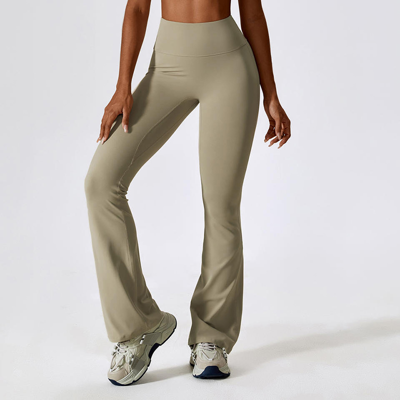 SC101110 SCRUNCH BUTT FLARE LEGINGS Jóga pro ženy zadek zvedat legíny Sport Flored jóga kalhoty