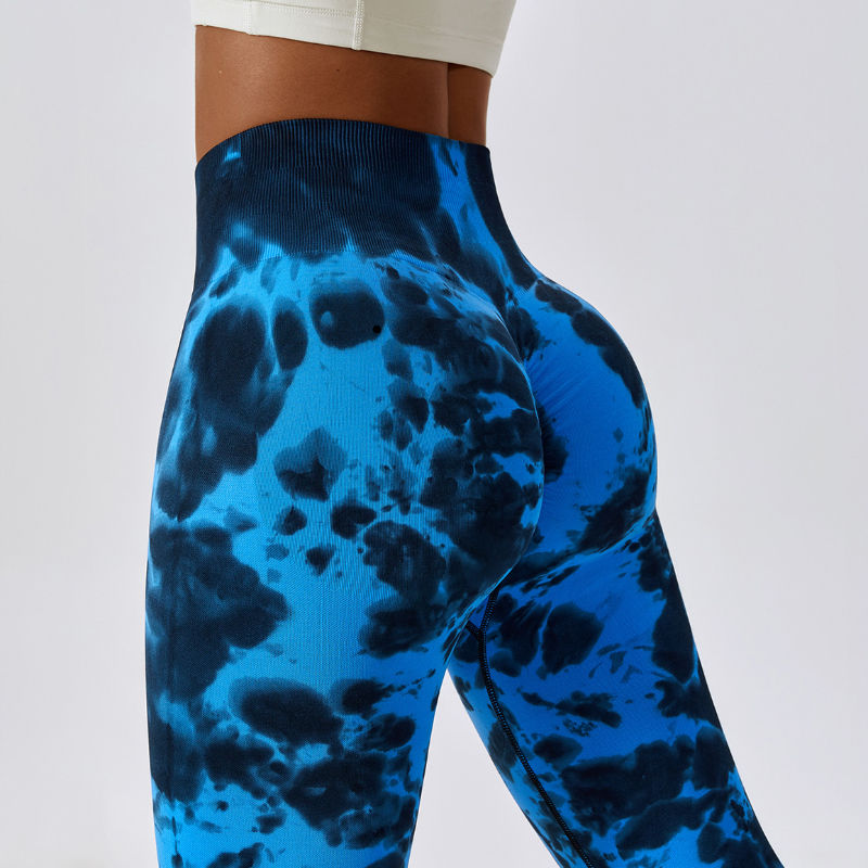 SC10123 tělocvičny Fesses Fitness Yoga Leggings Pants Women Scrunch Women Leggins Yoga Tie Dye Pants Leggings