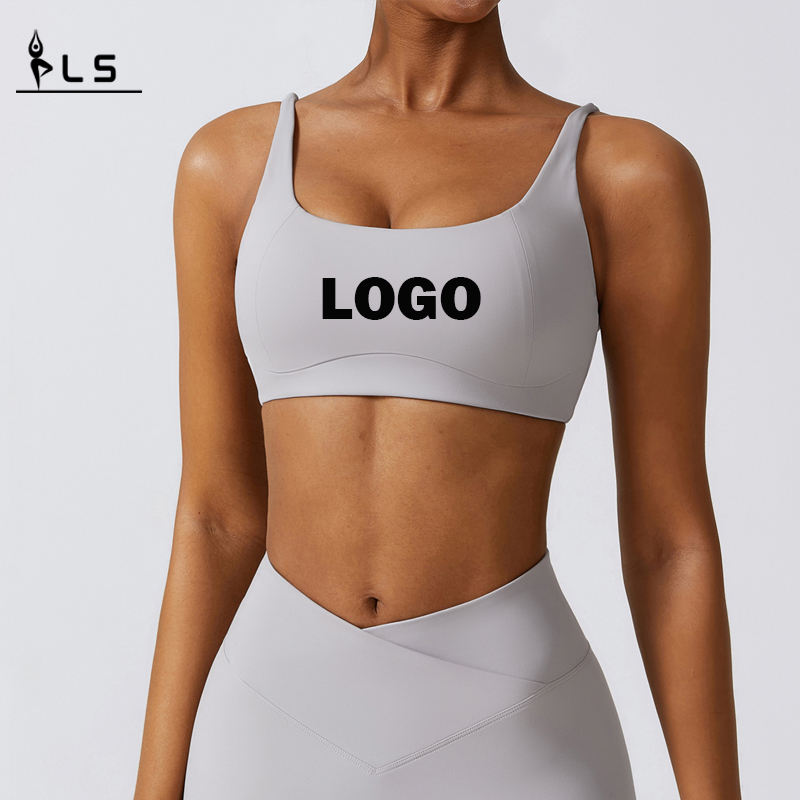 SC10135 Fitness Sports Bra Vlastní logo Ladies komprese měkká rychlá suchá jóga běžící tělocvična sexy sportovní podprsenka