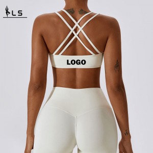 SC10137 Vlastní logo Ženy Workout Sports Bra Velkoobchodní jógová plodina Komprese Rychle suché polstrované sexy tělocvična Sports Bra