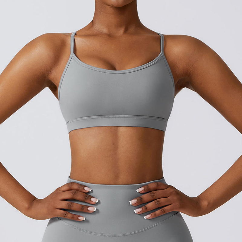 SC10168 Měkká podpora komprese Jóga Sexy Sports Bra Cross Back Yoga Sports Bra High Impact Padded