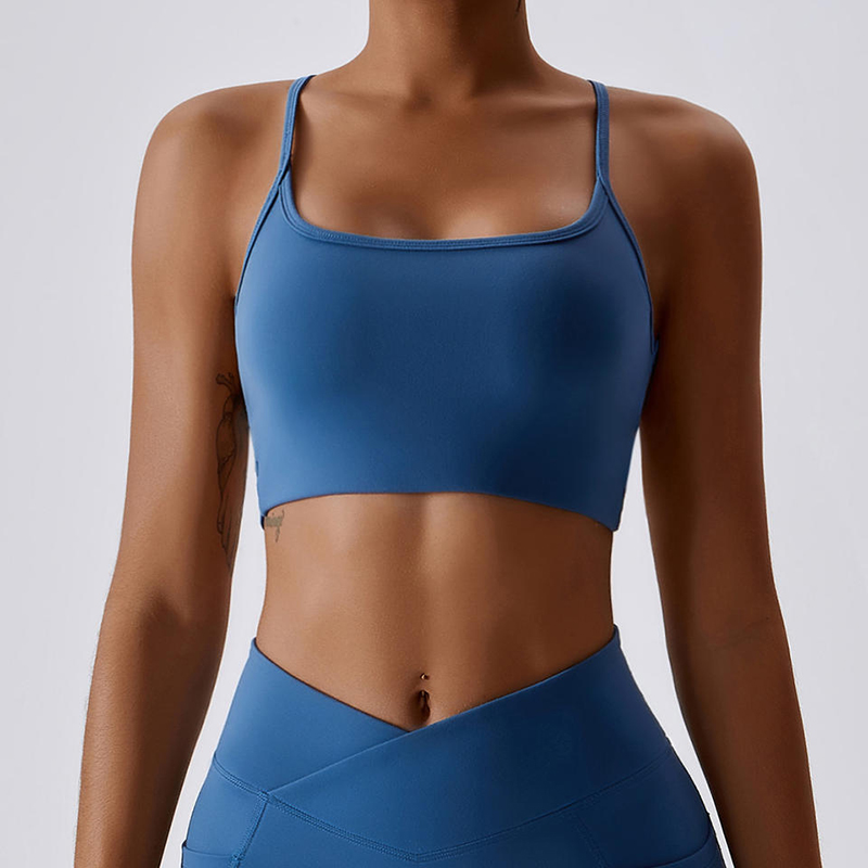 SC10172 Sexy Sport Strappy Vlastní sportovní podprsenka pro ženské sportovní podprsenky pro ženy Criss-Cross Back Padded