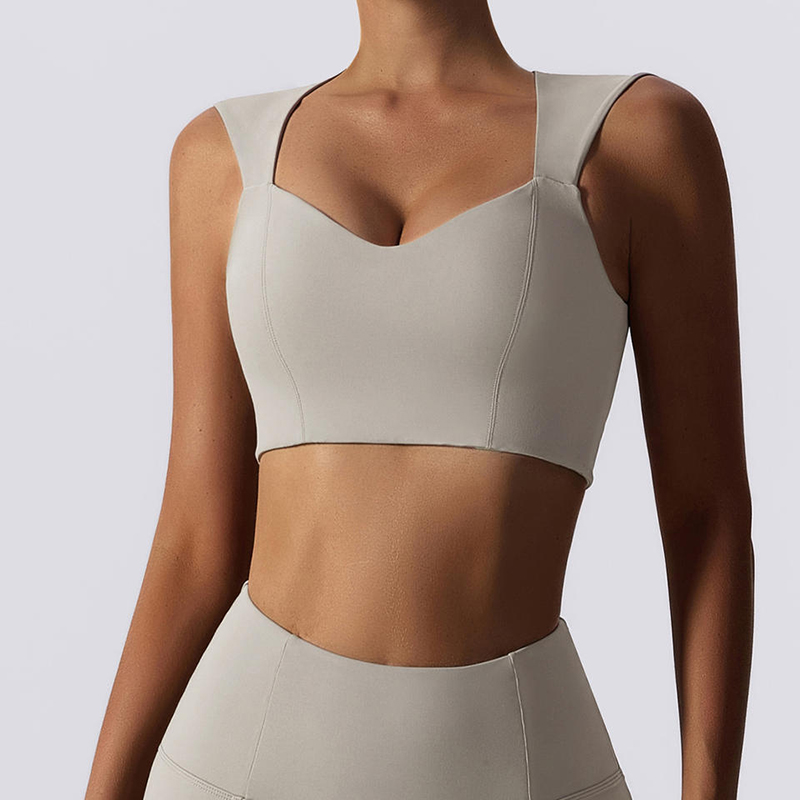 SC10182 Vysoký dopad sportovních mužů podprsenka pro Wo White Sports Bra Vyjímatelné podložky