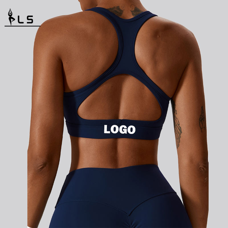 SC10189 Ženy Fitness Racer Back Sports Bra Jóganosit měkkou podpůrnou kompresní jóga sexy sportovní podprsenka