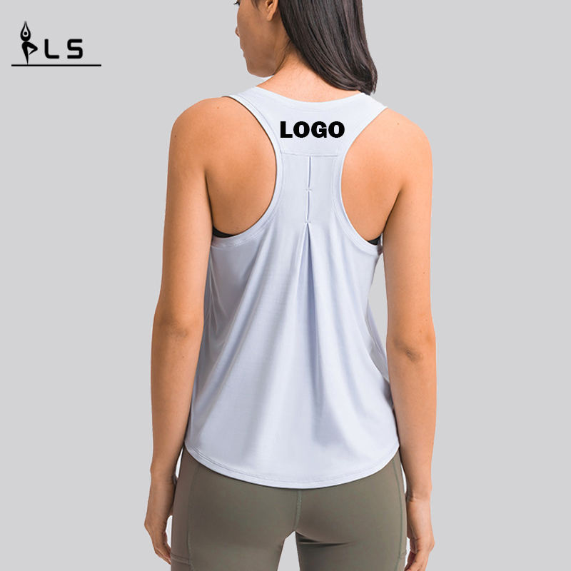 SC10256 Dámskénádržena jarní módní módní volné halence jógové vesty Tank Tops Womens Yoga Tank Top Otevřené záda