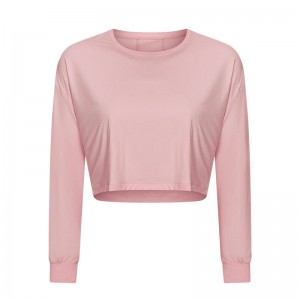 SC10265 prodyšná jógová plodina Top Gym Fitness těsné tričko s dlouhým rukávem Dámské tričko s dlouhým rukávem