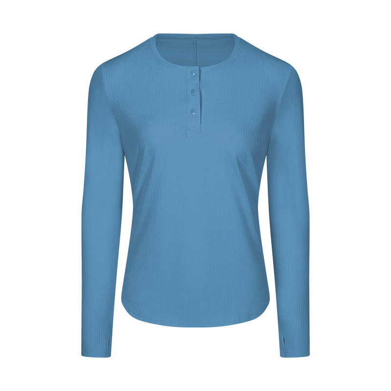 SC102613 Jógová košile s dlouhým rukávem Jóga T Shirts Fitness běžící kulatý krk Trička jóga dlouhý rukáv ženské tričko pro tělocvičnu