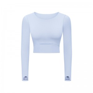 SC10275 Těsné montáž tričko s dlouhým rukávem jóga Tričko Yoga Tee Tricos Tank Tank Gym Long Sleeve Tops T-Shirt