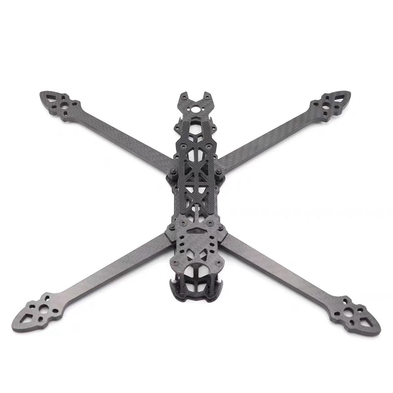 Vysoce přesný vlastní rám uhlíkových vláken pro řezání pro ARM FPV Racing Drone Quadcopter Frames Aerospace Aircraft