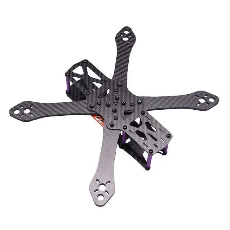 Vysoce přesný vlastní rám uhlíkových vláken pro řezání pro ARM FPV Racing Drone Quadcopter Frames Aerospace Aircraft