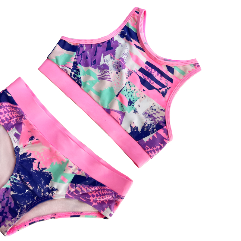 Camisole Twice Printed Swimsuit for Kids