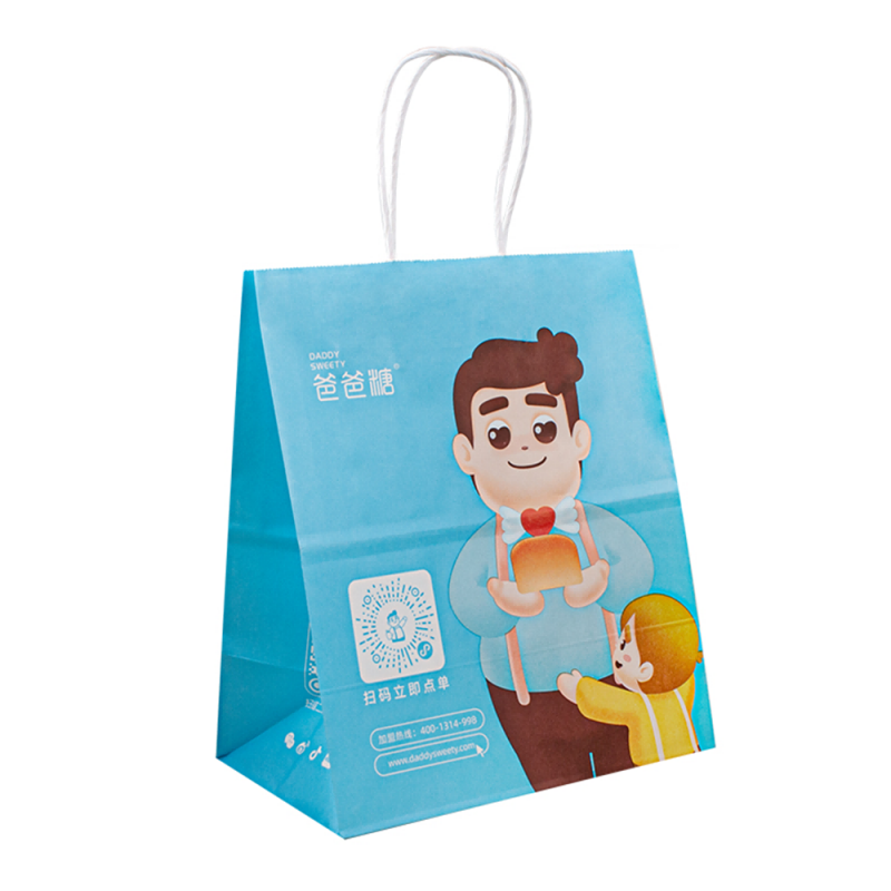 Vlastní ekologické přátelské dárkovénakupování s sebou Papír Kraft Packaging Bags s vlastní logem Bolsas de Papel Kraft taška
