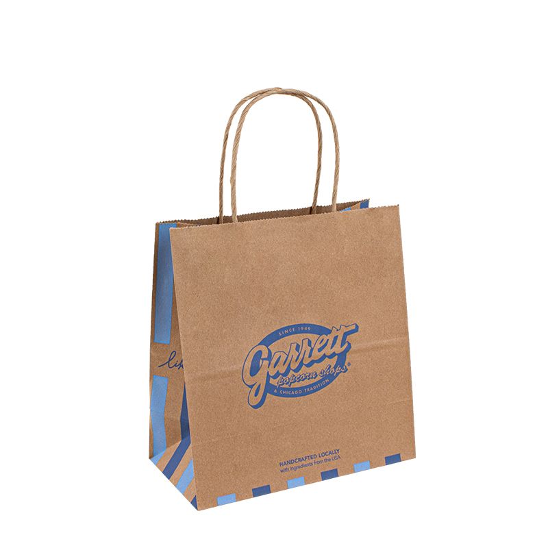 Vytištěnona zvykna to, aby se dala papírová sáček, odebírala rukojeť tašky, taškana jídlo s jídlem