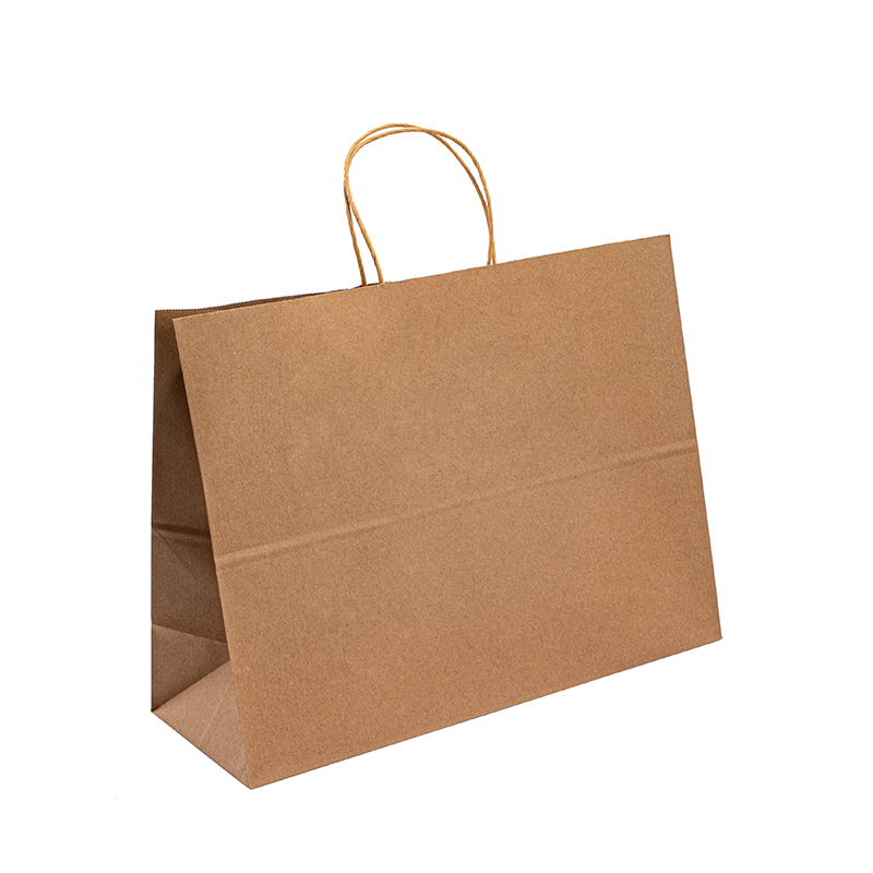 Kraft Paper Shop Bag Paper dárkové tašky s kliky Malýnákupní párty papírový taškana vlastní