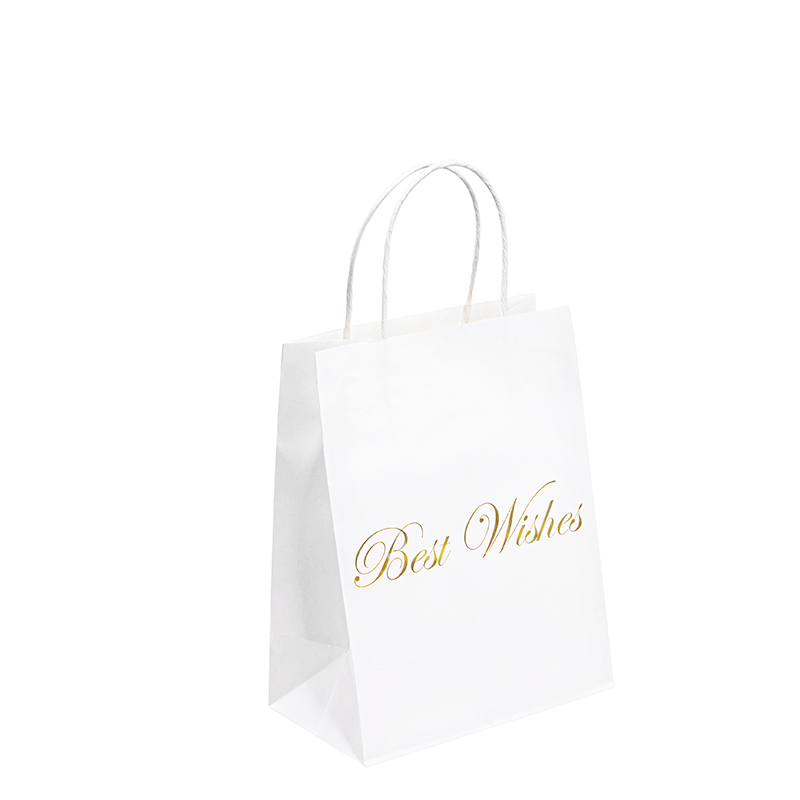 Děkujeme vám papírový sáček Váš propagační taškana papír Kraft Paper dárkové tašky s kliky Kraft Paper Bag