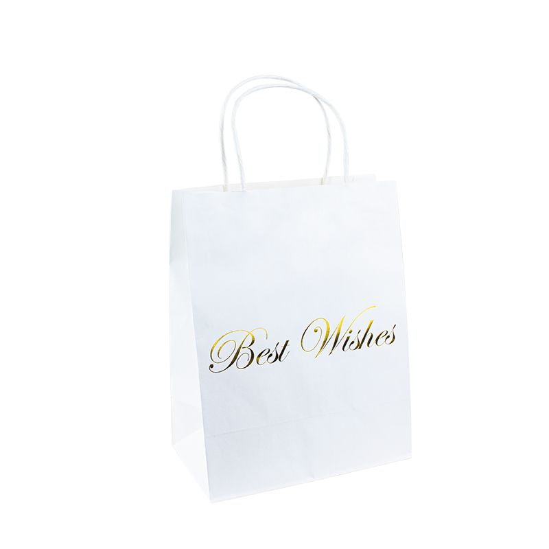 Děkujeme vám papírový sáček Váš propagační taškana papír Kraft Paper dárkové tašky s kliky Kraft Paper Bag