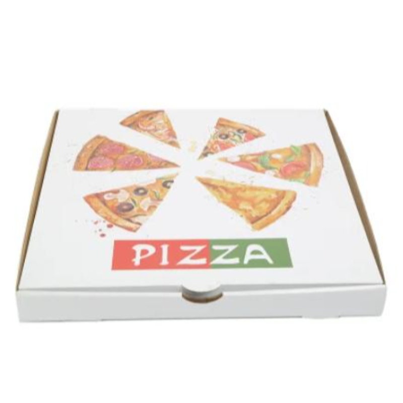 Velkoobchodna vlastní logo vytištěno 8-16 palců Ekologicky přátelský krabice balíček potravinářských papírů Pizza Box