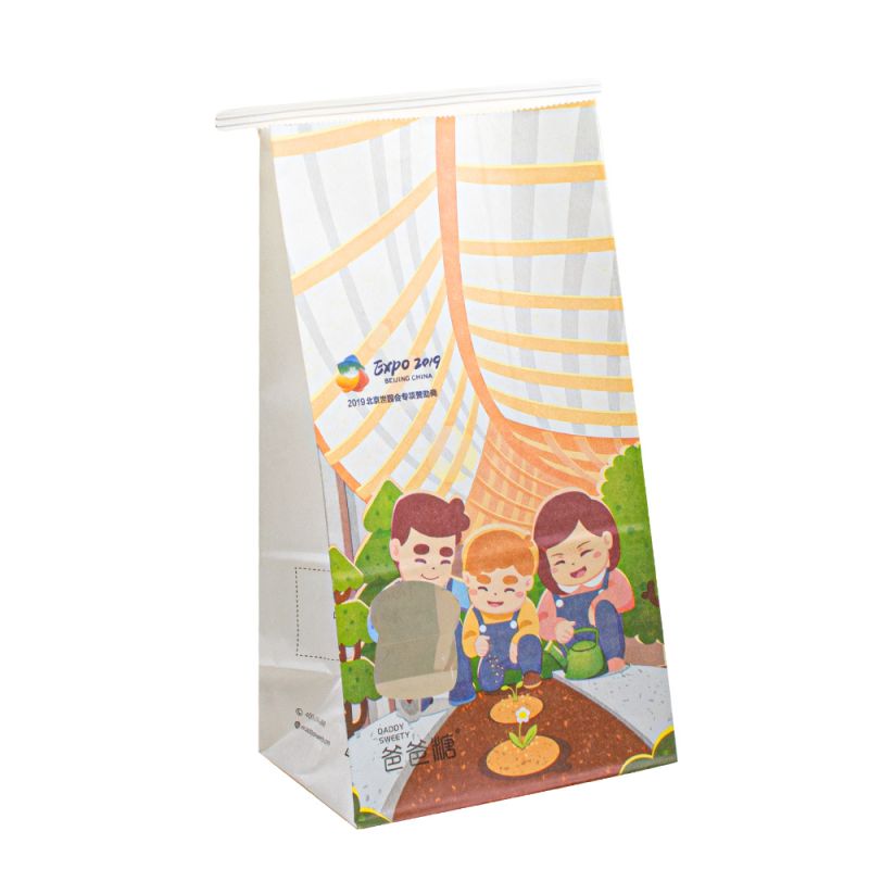 Velkoobchodna vlastní velikosti balicí tašky Kraft Paper pro sendvič s chlebem