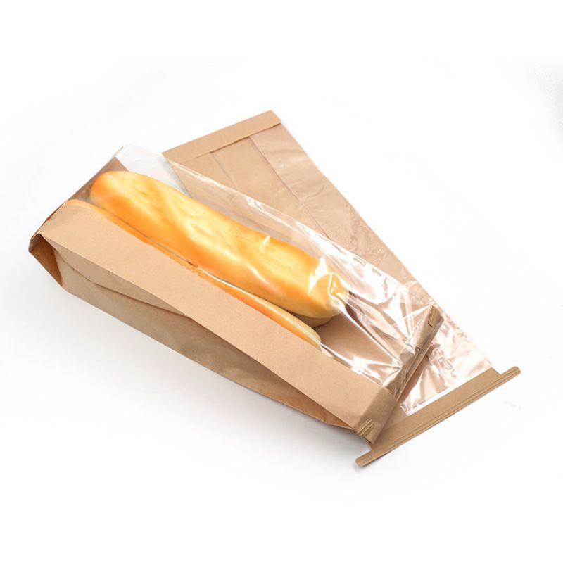 Vrcholní tašky s více velikostí papíru Kraft Ekologické rozložitelné pro odebírání chleba