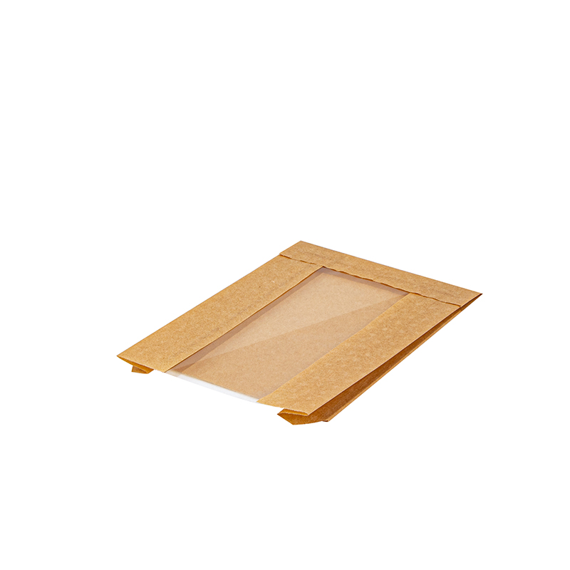 Flexo Printing Brown Bakery Takeaway Kraft Food Balení papírové sáčky s oknem