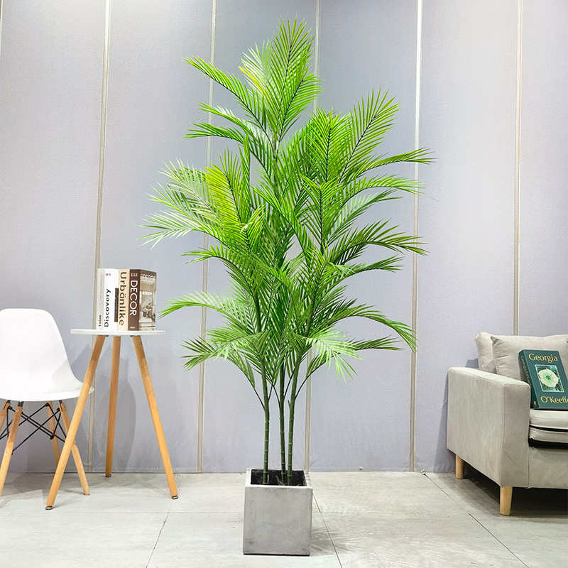 Velkoobchodní tovární cena Areca Palm Dypsis Lutescens Přizpůsobitelná umělá palma s hrnkou