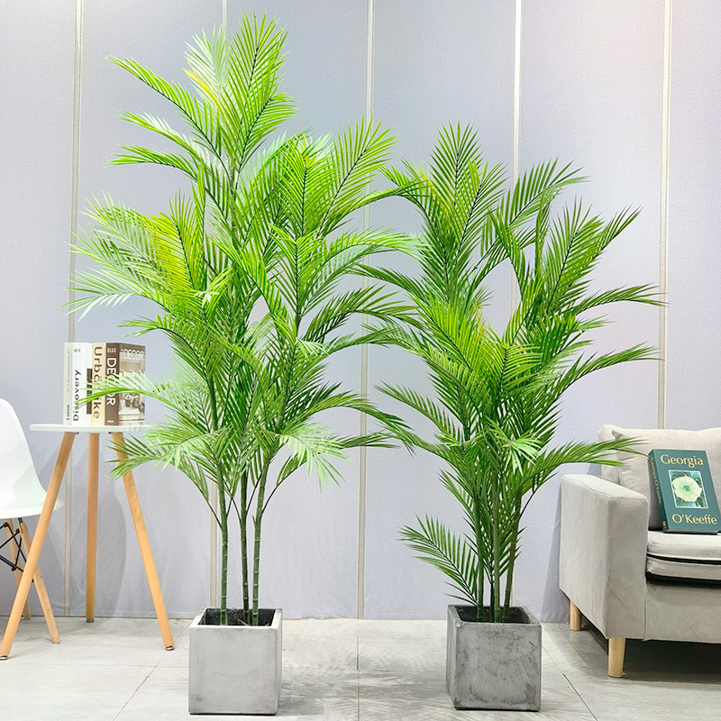 Velkoobchodní tovární cena Areca Palm Dypsis Lutescens Přizpůsobitelná umělá palma s hrnkou