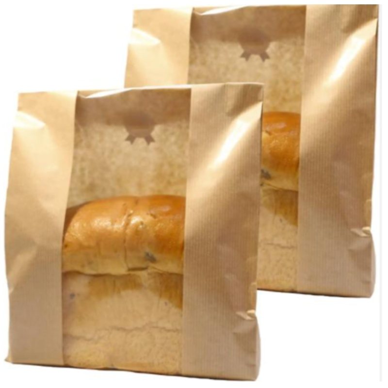 Zakázkový tisk Kraft Paper Chléb s chlebem snálepkouna pečeť
