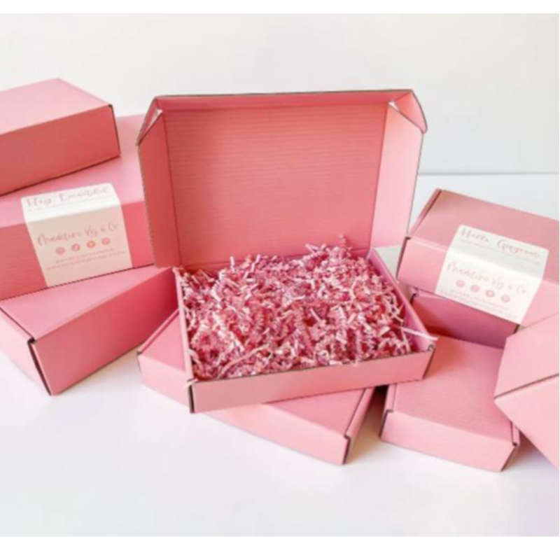 Vlastní logo Pink Color Cosmetic Cosmeticald Balení poštovní schránkyna přepravu papíru