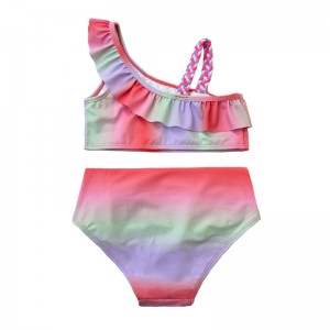 Gradient Color Baby Girl Swimwear Velkoobchodní dívky Swimwear Kids Bikini Baby Swimwear Oem