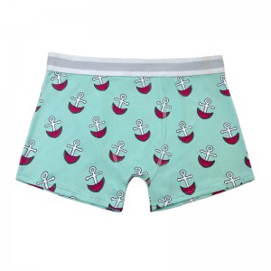 Přizpůsobit obyčejnou barvu spodního prádla Fashion Full Printed Comfort Soft Boxer Borts Briefs spodní prádlo