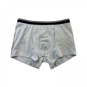 Přizpůsobit obyčejnou barvu spodní prádlo Fashion Full Printed Comfort Soft Men Christmas Boxer Briefs šedé spodní prádlo