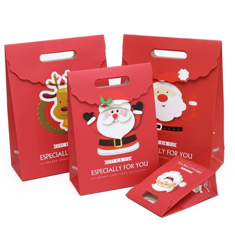 Vlastní tisk dárkové tašky vánoční legendární taškana papírový sáčekna výrobu potažených luxusních prázdninovýchnákupních balíčků
