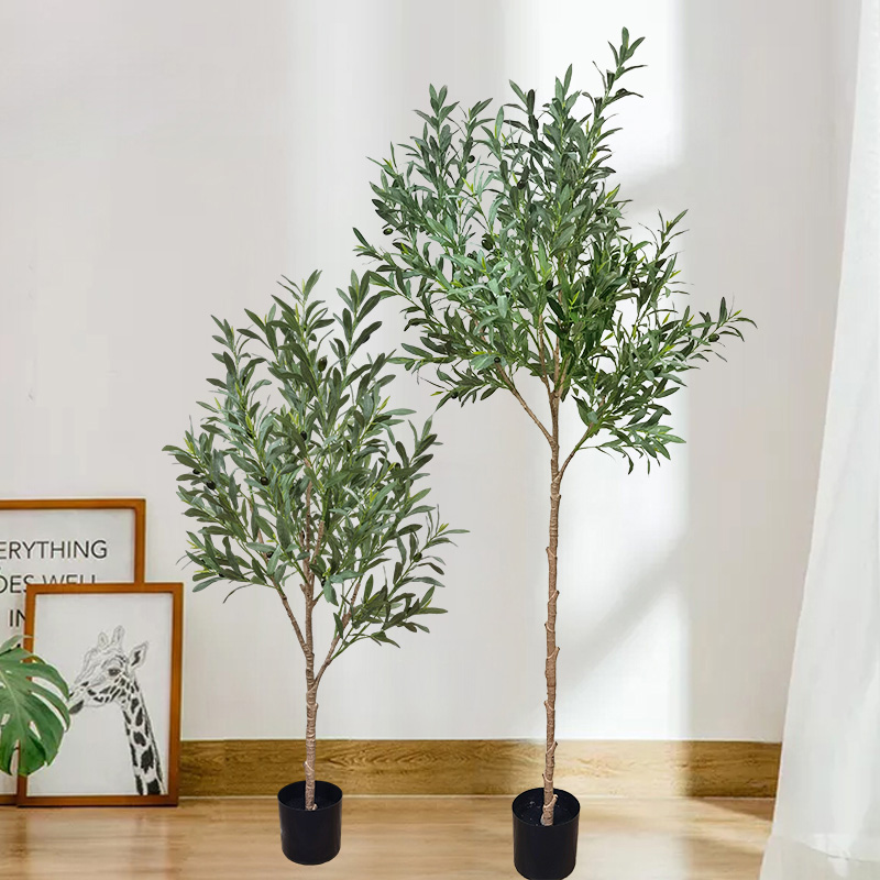Přizpůsobené velikosti Faux Tree Bonsai Rostliny Odolný živý olivový strom pro zahradu dodavatel svatební výzdoba zahradnictví dekorace