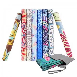 Rubber jógová rohož semiše (mikrovlákna)