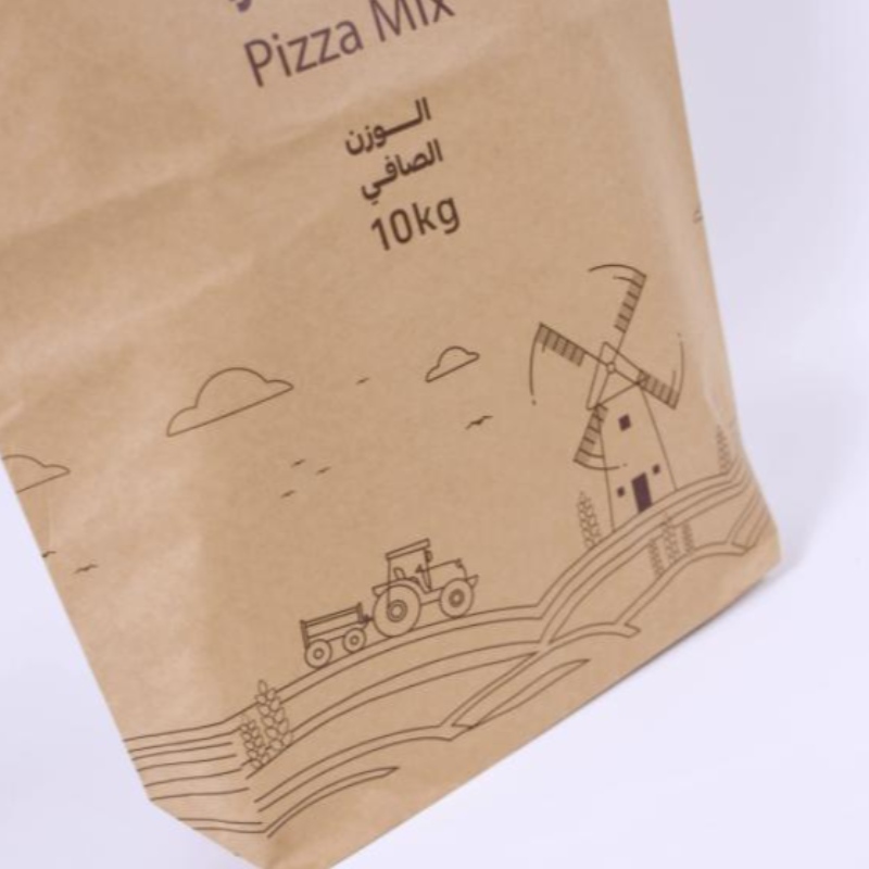 Ekologické přátelské 2 kg 25 kg 30 kg Custom Corn Bread Mouré balení papírových tašek s vlastním logem recyklovatelným