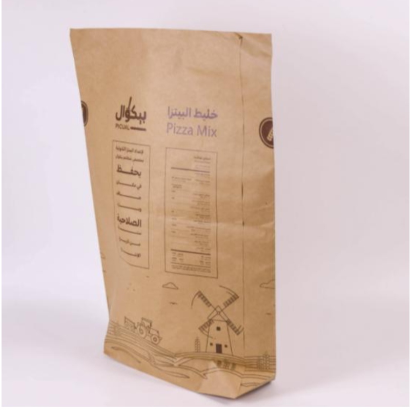 Ekologické přátelské 2 kg 25 kg 30 kg Custom Corn Bread Mouré balení papírových tašek s vlastním logem recyklovatelným