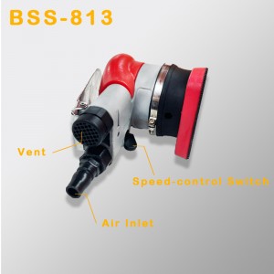 Trojúhelníková pneumatická bruslařská vibrační leštění hardwaru a odstranění rezna suchý mlýnekna broušení