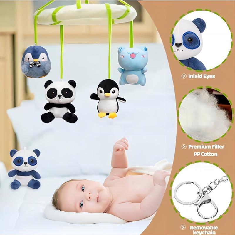 Plush Panda Keychain