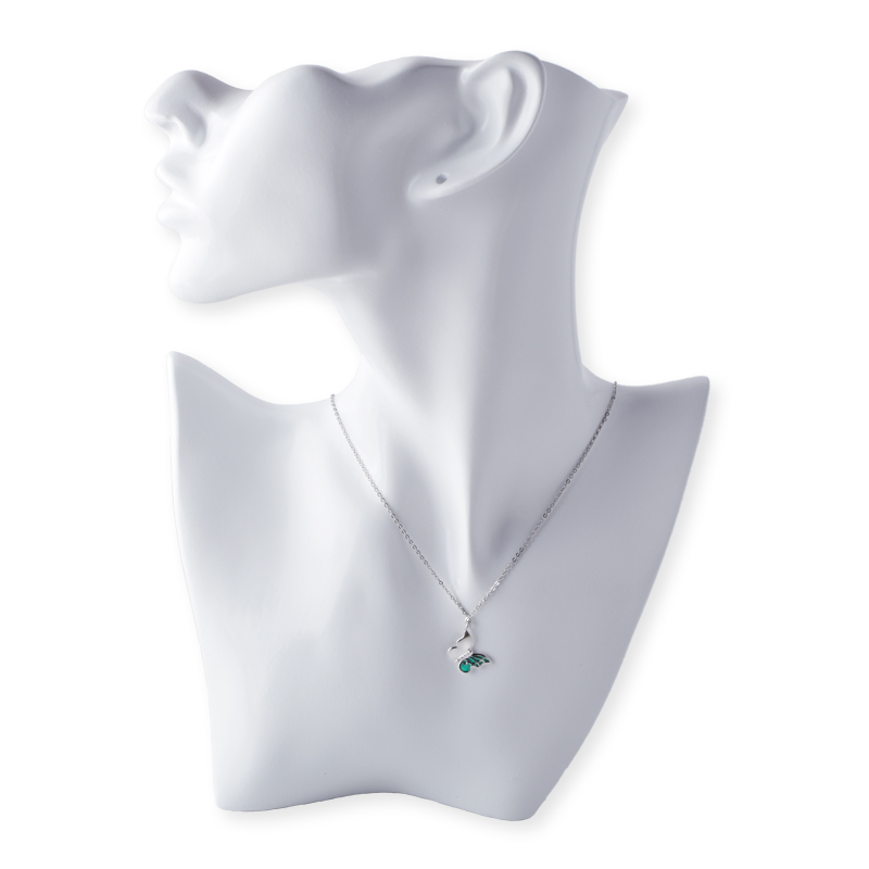 Motýlí tyč kamenný přívěsek náhrdelník 45 5 cm