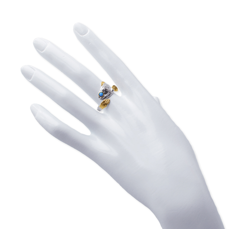 Hongde leštěný typ prsten