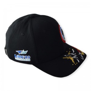 Hot Sale Custom Baseball Cap 2d vyšívané logo Ženy muži 6 panel venku sportovní čepice černá křivka okraj hlavynamontované baseballové klobouky