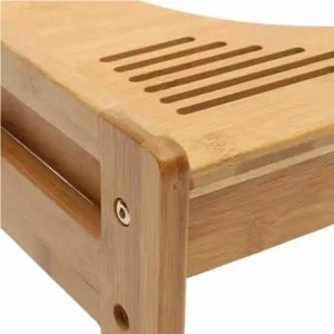 Bambusová koupelna toaletní stolička