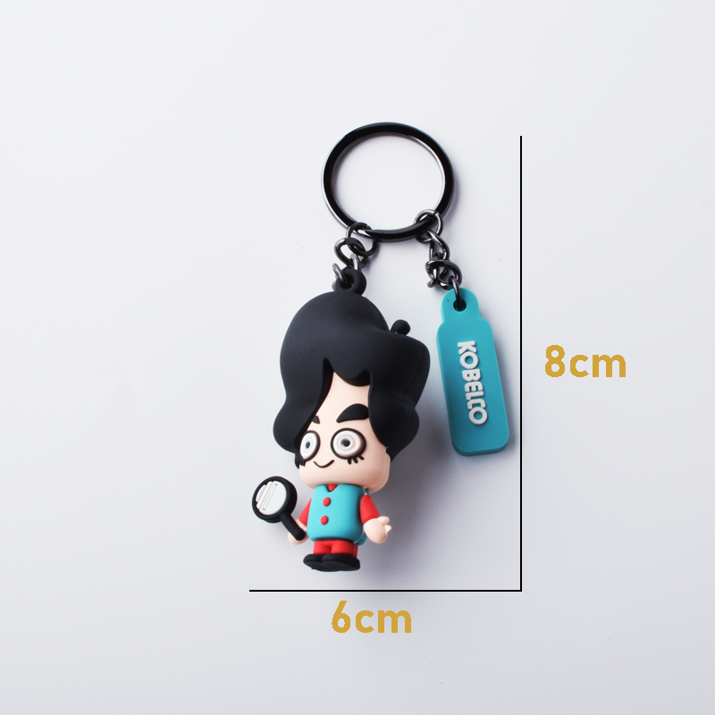 Přizpůsobené propagační PVC PVC Factory Price Metal Keychains Car Letter Food 3d Printing Free Design zdarma
